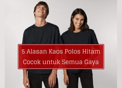 Kaos polos hitam pria dan wanita dari Dgandels