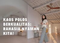 Tampilan kaos polos berkualitas yang nyaman untuk dipakai sehari-hari