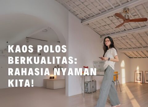 Tampilan kaos polos berkualitas yang nyaman untuk dipakai sehari-hari