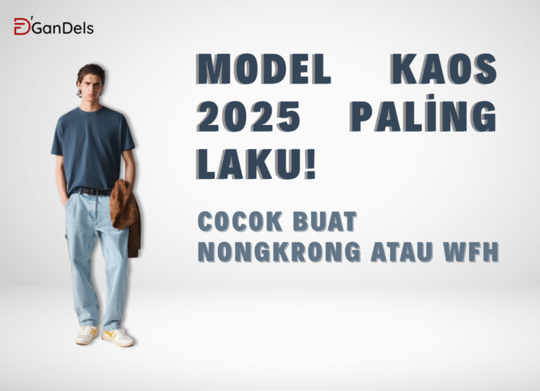 Model kaos 2025 terbaru dari DGandels yang cocok untuk nongkrong santai atau kerja dari rumah.