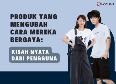 Pengguna DGandels tampil bergaya dengan kaos polos yang mengubah cara mereka berpakaian