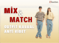 Outfit kasual simpel dan stylish, cocok untuk mix and match tanpa ribet