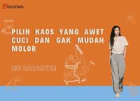 Ilustrasi kaos polos berkualitas yang awet dicuci dan tidak mudah molor