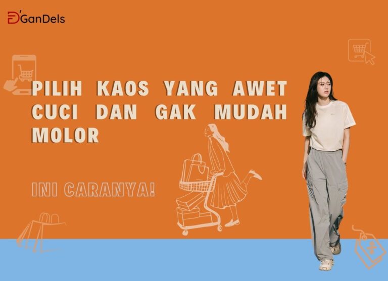 Ilustrasi kaos polos berkualitas yang awet dicuci dan tidak mudah molor