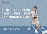 Banner artikel tips memilih kaos yang awet dicuci dan tidak mudah molor