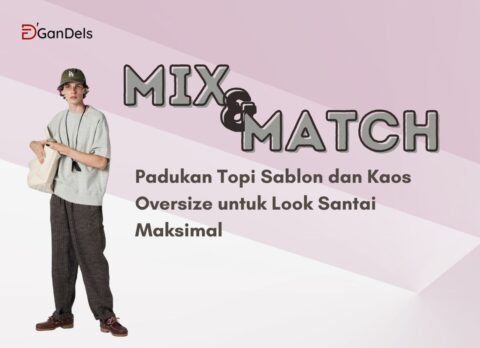 gaya kasual dengan topi sablon dan kaos oversize untuk look santai maksimal