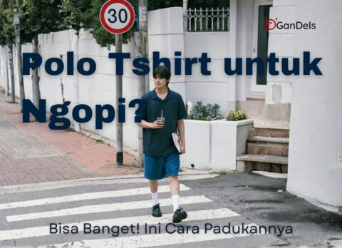 Banner polo tshirt untuk ngopi dengan gaya kasual santai namun tetap stylish