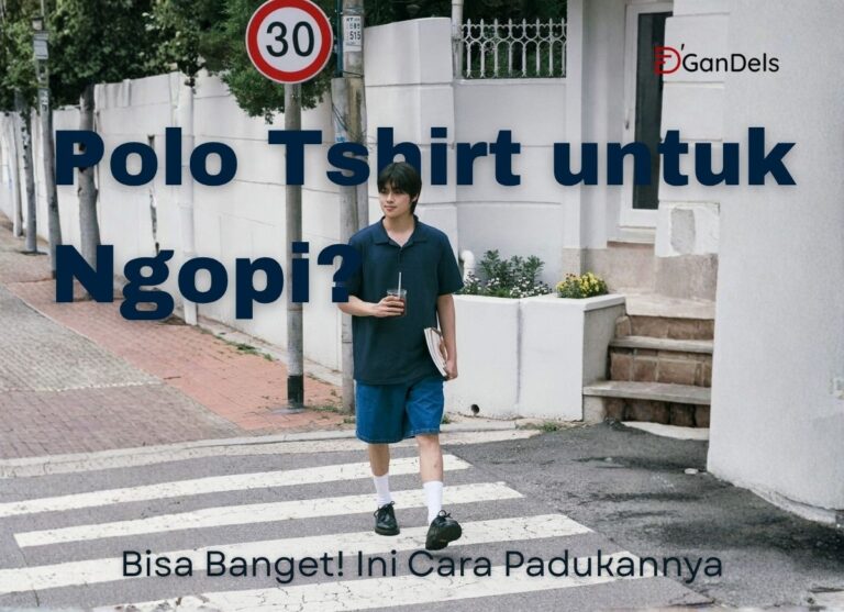 Banner polo tshirt untuk ngopi dengan gaya kasual santai namun tetap stylish