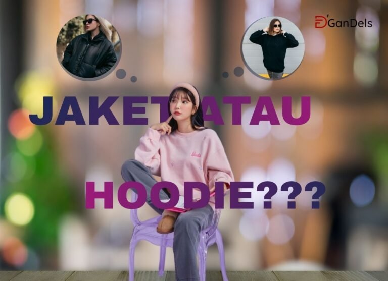 Banner promosi jaket dan hoodie dengan gaya kasual sesuai mood