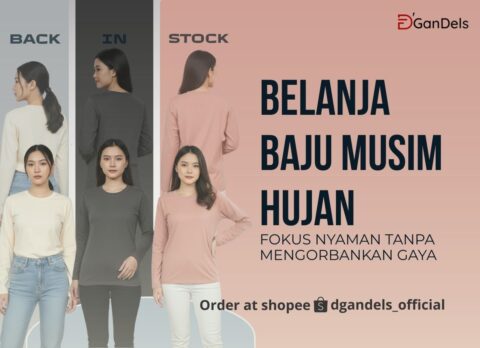 Belanja baju musim hujan yang nyaman dipakai sehari-hari tanpa mengorbankan gaya