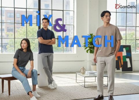 Mix & match outfit D'GanDels untuk kembali ke rutinitas dengan kaos polos nyaman dan stylish