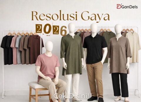 Resolusi gaya 2026 dengan koleksi kaos polos Dgandels untuk tampilan percaya diri dan nyaman sehari-hari