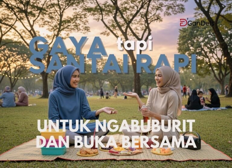 Inspirasi gaya santai tapi rapi untuk ngabuburit dan buka bersama dengan outfit kaos polos yang nyaman dan stylish