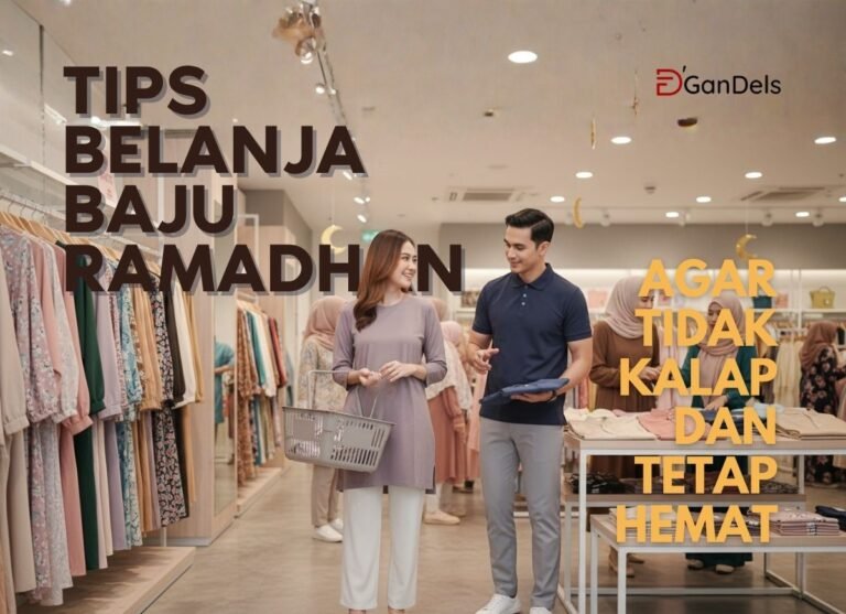 Tips belanja baju Ramadan agar tidak kalap dan tetap hemat dengan pilihan kaos, tunik, dan outfit simpel