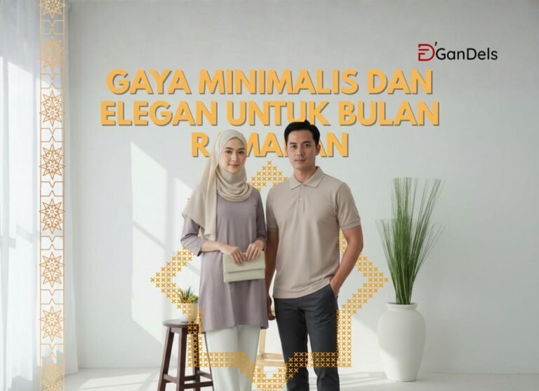 Gaya minimalis dan elegan untuk bulan Ramadan dengan outfit polos bernuansa lembut dan modern