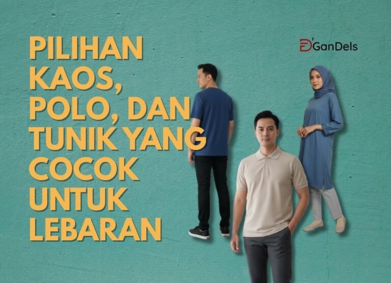 Pilihan kaos polo dan tunik yang cocok untuk Lebaran dengan gaya simpel dan nyaman dipakai saat silaturahmi