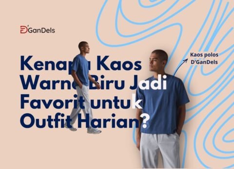 Kaos biru favorit untuk outfit harian yang simpel dan stylish