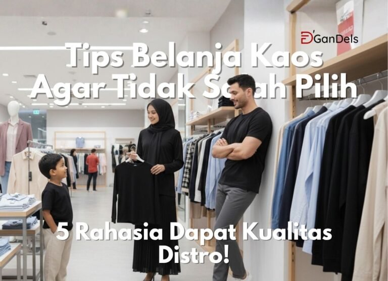 Tips belanja kaos agar tidak salah pilih dengan kualitas distro yang nyaman dan stylish