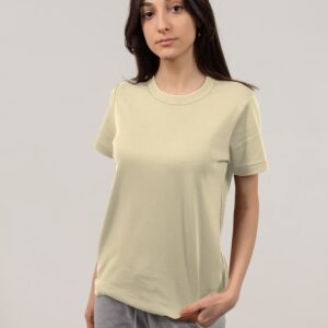 Kaos Cewek Pendek Cream Cotton Combed 30s dan 24s, Earth Tone yang Keren