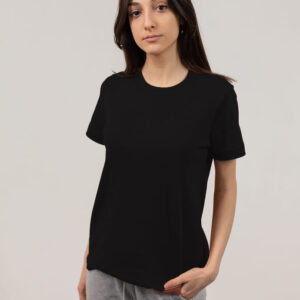 Kaos Cewek Hitam Cotton Combed 30s dan 24s, Simpel dan Stylish