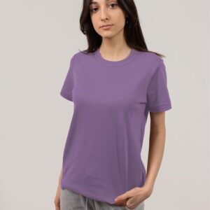 Kaos Cewek Pendek Cotton Combed 30s dan 24s Warna Lilac, Keren dan Nyentrik
